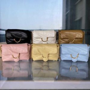 10Aファッションピンクパフバッグレザースワロー女性クロスボディ女性シープスキンバッグ財布枕デザイナーハンドバッグショルダーバッグチェーンオルク