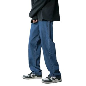 Designer High Street Jeans Vintage Washed Wide Leg Men Loose Straight Work Pants Denim Long Pants Casual Jeans Mens Womens Trousers Hip Hop Sports Jeans Asian Size 3XL