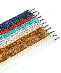 Hela 2st Euroam Style Multicolor Acrylic Pärled Eyewear Chain Vintage Glasses Rope Chain1722628