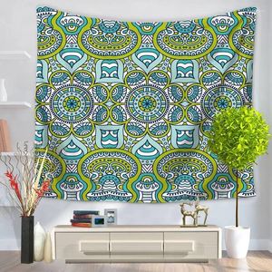 Tapissries Home Decorative Wall Hanging Carpet Tapestry 130x150cm Rectangle Bedstrast Mandala Geometric Pattern GT1028