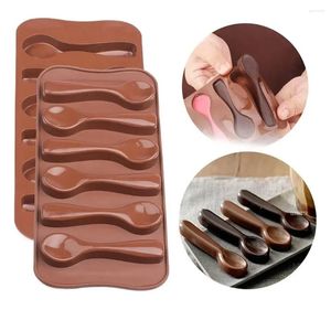 Baking Moulds JJYY Cute Cake Mold High Quality DIY Chocolate Six Scoop Silicone Decorated Topper Candy