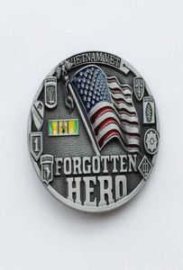 Vietnam Vet Forgotten Hero Belt Buckle SWBY703 suitable for 4cm wideth snap on belt with continous stock8019280