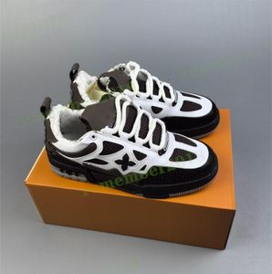 2024 designer skor män sneaker skate sneakers calf tränare plattform sneakers gummi sko vintage tränare lace-up skate sko 38-45 r51
