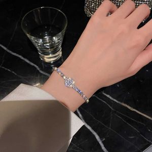 Bransoletka z bransoletki z bransoletki z bransoletki z cyrkonem dla kobiet wysokiej jakości srebrna bransoletka Regulowana bransoletka nowa koreańska biżuteria