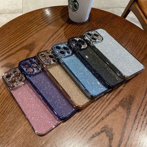 電気めっきiPhone13 Pro Max Sparkling Powder Powder Phone Case with Card Pocket