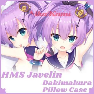 Cuscino hms javelin dakimakura azur corsia custodia sexy cuscino sexy body full body abbraccio otaku coperchio per letti