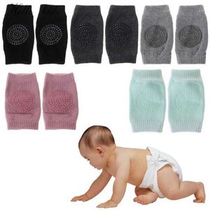 Calzini per bambini doppi ginocchini per bambini ginocchini per neonati in maglia spessa gambe traspiranti cuscinetti per ginocchini neonati in cotone padsl2405