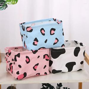 Laundry Bags Desktop Storage Basket Sundries Toy Box Linen Underwear Cosmetic Organizer Office Stationery