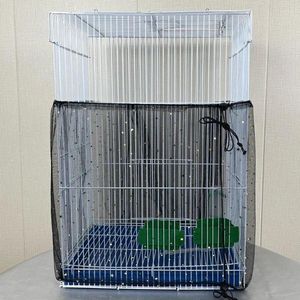 Andra fågelförsörjningar Birdcage Cover Nylon Mesh Parrot Damm som blockerar andningsbar tygskydd Huven Easy Cleaning Cage Accessories