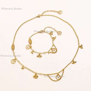 Louiseviution Fading Gold Plated Brand Designer Lvse Jewelry Flower Pendants Necklaces Luxury Stainless Steel Letters Beads Chain Louiseviution Jewelry 231