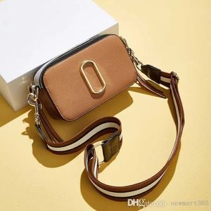 Womens Bag Wide Shoulder Strap Fashion Messenger Single Bags Small Square Camera Bag No Letters 307R