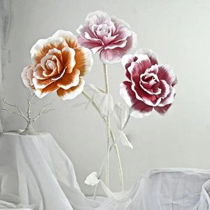 Декоративные цветы 40 см. Большая пена роза открытая свадебная украшение