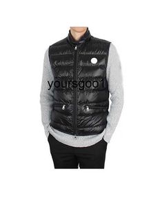 Outdoor Lightweight Mens Down Vest Stand Collar men gilet Chest NFC Badge men down vest Autumn Winter gilets Size 1--5