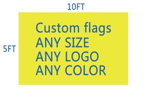 DHL Frshpping Football Team Club Flag Custom Make 10x5 FT Digital Print 100D Polyester Pongee Custom Flag5408917