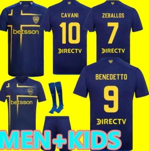 CA BOCA JUNIORS CAVANI SOCCER JERSEYS 24 25 Carlitos Maradona Club Atletico2024 2025Conmebol Libertadores Janson Football Shirt Men Set Kids Uniform