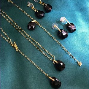 Desginer Swarovski Ожерелье ювелирные изделия Shi Семья Семейство Черная капель