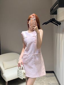 Chan New Designer Clothers Women Pink Dress CC Tweed Dress 2024 Sexy Dress Skirt 2024 Designer Dress Dress Dress Dresses Frucker for Women Party Dress Gift