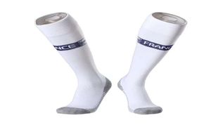 Sportfotbollstrumpor Knee High France Team Football Sock Soccer Breattable Training Running Socks for Adult och Kids3093586