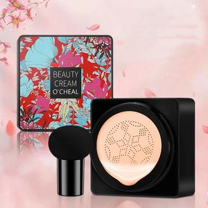 BB Cream Mushroom Head Air Cushion with Powder Puff Moisturizing Brightening Foundation Concealer CC Base Makeup Cosmetics 240510