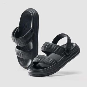숙녀 발 뒤꿈치의 샌들 여름 두꺼운 디자이너 클라우드 신발 여성 소프트 EVA 단색 비 슬립 플랫폼 Sandalias de Mujer 720 Ladie Sandal Heel Igner Shoe D IA 98D2 982