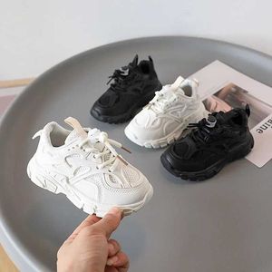 أحذية رياضية Zapatillas Childrens Mesh Treasable Sports Shoes 2023 Spring/Summer Baby Nove Sole Sole Disual School School Boys and Girls Sports Shoes D240515