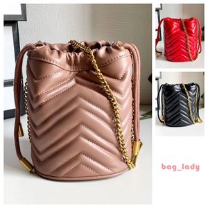 Designer Wallet Women's Shoulder Bag Lace Leather Bucket Crossbody Mini Phone Bag Wallet Designer Bucket Bag