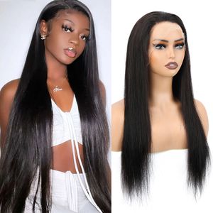 13x4 transparent lace front straight wig Forehead wig Remy Ma Indian Hair Straight loose deep water human hair wig