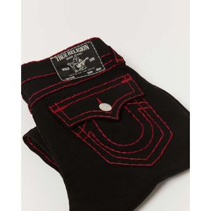 Moda de rua americana Padrão vermelho bordado Hip Hop Masculino e feminino Tubo reto Jeans soltos y2k