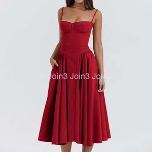 Moda gorąca sprzedaż seksowna kamisole nadruk Slim Fit Temperament Średnia długość spódnica pikantna sukienka dziewczyna