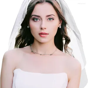 Brautschleier Braut Stirnband Hochzeit weiße Kopfbedeckungen für Brautjungfernbevorzugungen Bachelorette Partyzubehör Dekorationen