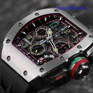 RM Tourbillon Armband Uhr RM65-01-Serie RM6501 Ti Titanium Metal mit Sicherheitskarte