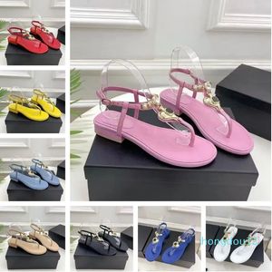 15A Summer Brand T-Strap Thong Sandals Shoes Buckle Ankle Strap Heart Crystal Lady Slippers Perfect Nice Lady Comfort Walking EU35-41