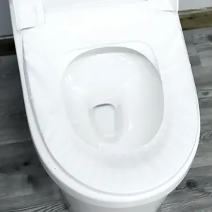 Capas de assento no vaso sanitário 10pc Segurança descartável Viagem não tecida portátil El Mat Banheiro