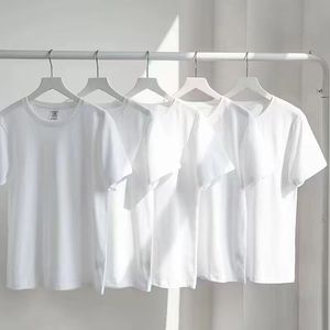 デザイナーのピュアホワイトTシャツは高品質です