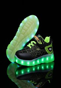 Bambini ha guidato le scarpe da tennis illuminanti USB per bambini per bambini bidoni da bambino sneaker luminose per ragazzi scarpe sportive per ragazzi 201133440273