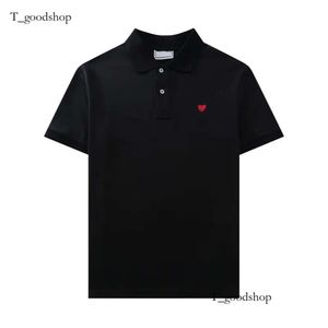 2024 Pariser Modemarke Polo Shirt Tees Herren Frauen Designer Luxus Amis T Shirt Casual Play T -Shirt Love Round Neck Coeur Herren Damen Roter Herz Tees -888 C69