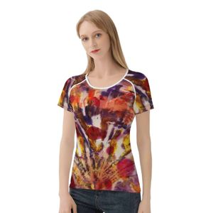 Kadınların All-Over Baskı T Shirt Dongdumaoyi P388951542