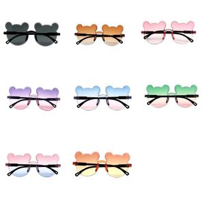 kids cute bear sunglasses boys girls fashion gradient color sunglasses baby trendy photography sun glasses