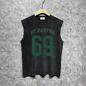 Rhude Tank Tops Designer Mens Tank Topsトレンディブランド夏の綿の通気性のあるノースリーブTシャツZJBRH046 69スタンプ印刷ベストルーズスポーツ衣服サイズs-xxl