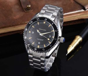 Full automatic mechanical waterproof watch Black leisure mens Oujia round