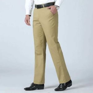 Herrenhosen Sommer Dünne Anzug Hosen Herren lässig Herbst Dicke 100% Baumwolle klassische Business Fashion Stretchhose Männliche Markenkleidung Riybeo Y240514