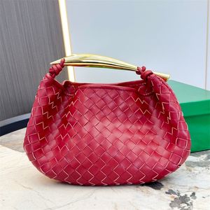 Mirror quality Womens intrecciato weave Designer bag mens Leather crossbody clutch Metal handle beach bag Luxury handbags shoulder travel tote Basket bags purse