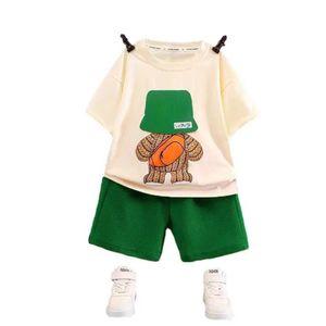 Clothing Sets Baby Clothes Summer Childrens Casual Sets Loose Cooler Cute Fashion Suit Infants Top + Shorts Two Piece Set