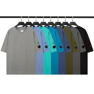 Camisetas de grife masculina lente lente solto de luxo camisetas de luxo pulôver de mangas curtas de mangas curtas e femininas