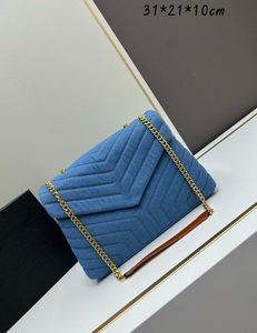 7A designer bag High Quality Denim Shoulder Bags Fashion Luxury bags Real Leather Messenger Bag Chain shoulder crossbody Classic flap Women purse Evening Bags