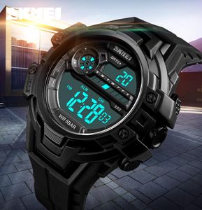 SKMEI Moda LED Electronic Watches Mens Wojskowy Sport Cyfrowy zegarek Casual odliczanie 1224 godzin Zegar Men Relogio Masculino1032912