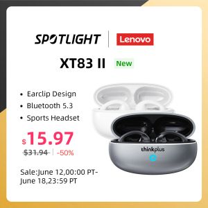 Słuchawki Lenovo XT83 II TWS bezprzewodowe słuchawki Bluetooth 5.3 Słuchawki Projektowanie Projektowanie kontaktu dotykowego HD Voice Earbuds Sport Headset 2023