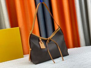 مصمم حقيبة الكتف النسائية Carryall Tote Leather Leather Vintage Carry All Hobo مع محفظة أزياء Lady Bowknot Coin حقائب اليد البنية