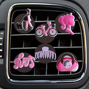 Vehicles Accessories Pink 26 Cartoon Car Air Vent Clip Outlet Clips For Office Home Freshener Per Replacement Conditioner Drop Deliver Otgnu
