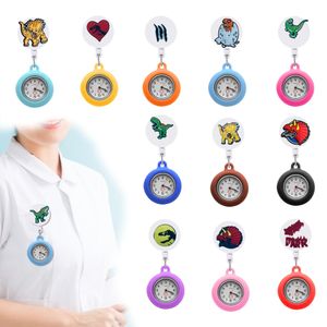 Pocket Watch Chain Jurassic World 18 Clip Watches With Second Hand Alligator Medical Hang Clock Gift On Nursing Drop Delivery OT5UI